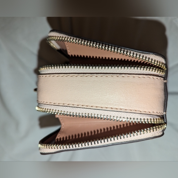 Kate Spade Connie Double Zip Chain Rosy Cheeks Leather Crossbody - Picture 4 of 11